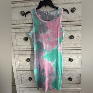 Spacing Out Tie Dye Mini Dress (NWT) Fashion Nova (Juniors L)